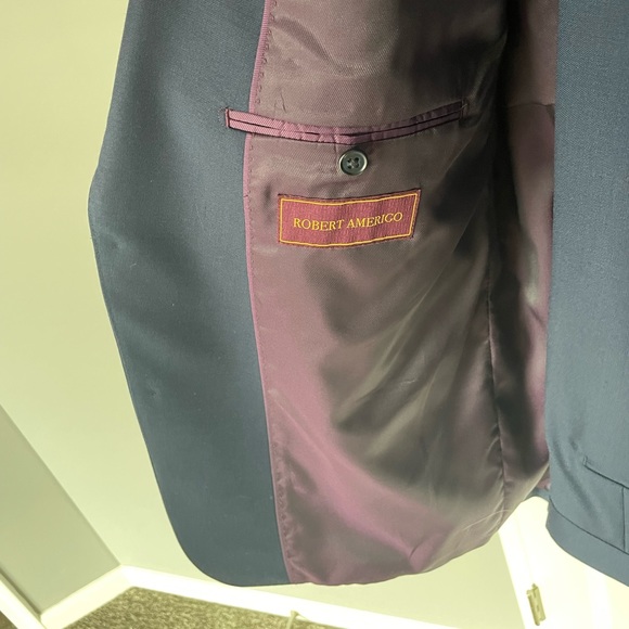 Navy Suit. 46L Jacket. 40 Pant - Picture 5 of 7